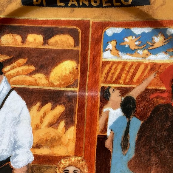 Tuscan Storefronts "PANETTERIA" Guy Buffet Dinner Plate Replacement - Picture 7 of 7